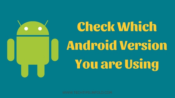 how to check android version details