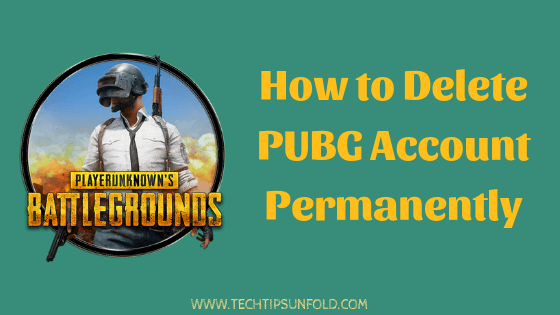 how to delete pubg account